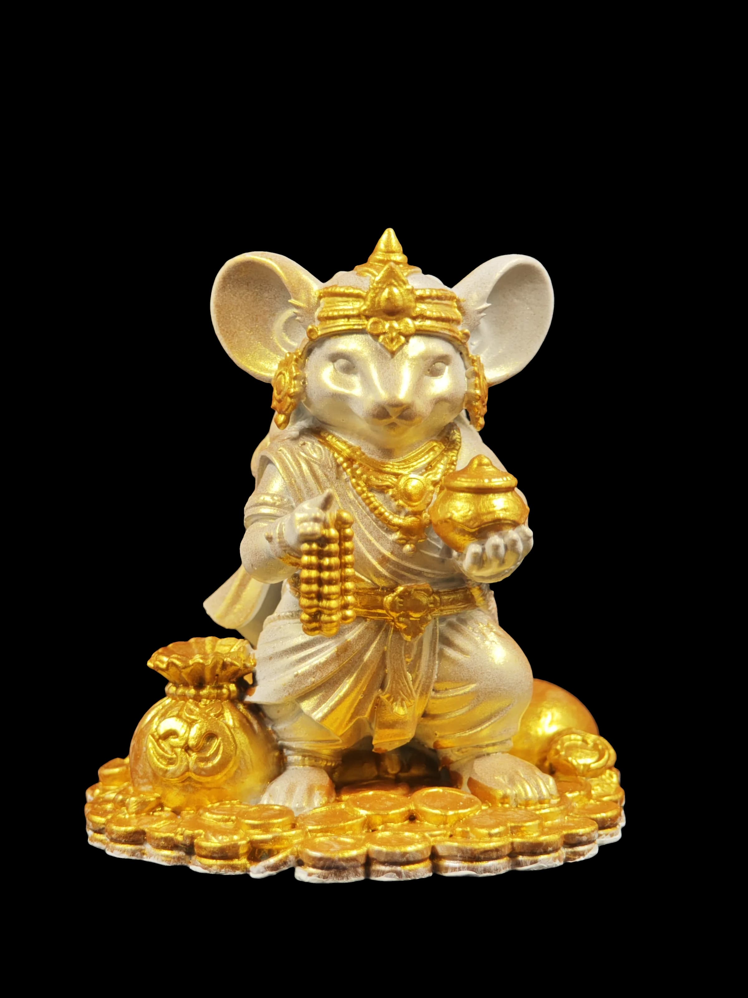 Rājānuga-Mūsika — the loyal mouse, Ganesha's devoted mount